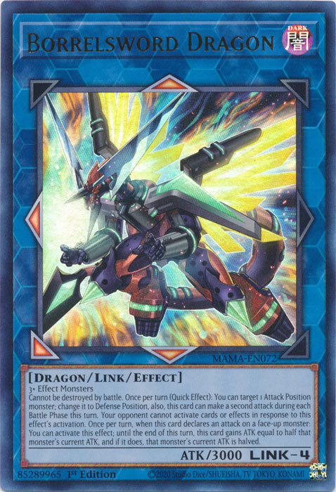 Yugioh - Borrelsword Dragon *Ultra Rare* MAMA-EN072 (NM)