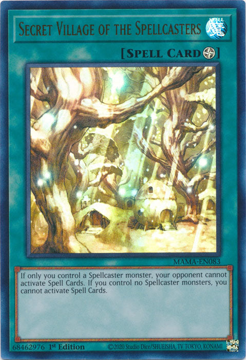 Yugioh - Secret Village of the Spellcasters *Ultra Rare* MAMA-EN083 (NM)