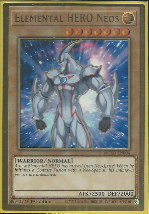 Yugioh - Elemental HERO Neos *Premium Gold Rare* MGED-EN004 (NM)