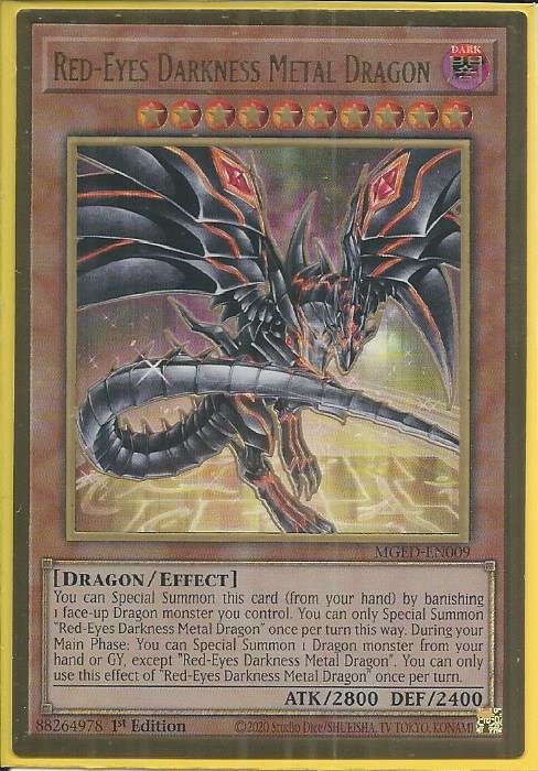 Yugioh - Red-Eyes Darkness Metal Dragon [Alt Art] *PGR* MGED-EN009 (NM)