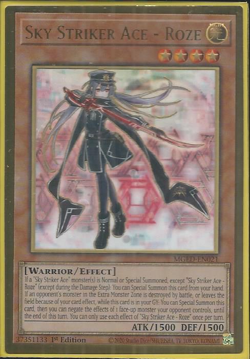 Yugioh - Sky Striker Ace - Roze *Premium Gold Rare* MGED-EN021 (NM)