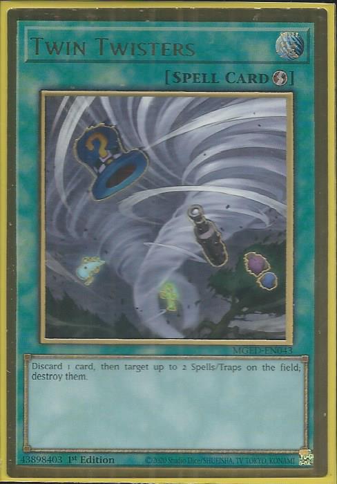 Yugioh - Twin Twisters *Premium Gold Rare* MGED-EN043 (NM)