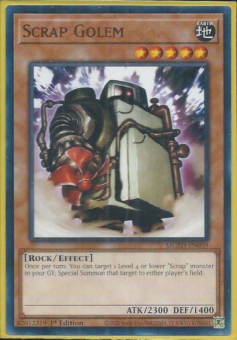 Yugioh - Scrap Golem *Rare* MGED-EN059 (NM)