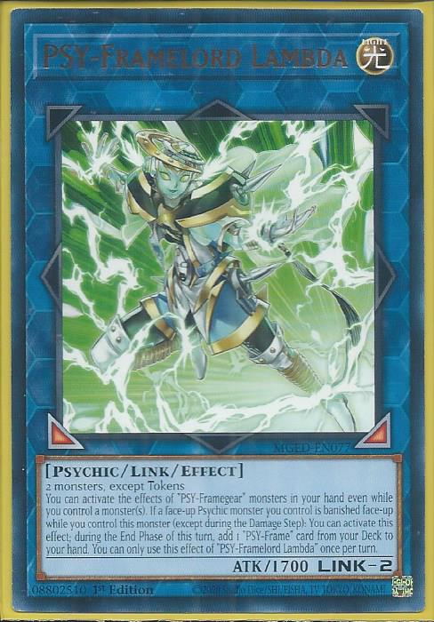 Yugioh - PSY-Framelord Lambda *Rare* MGED-EN077 (NM)