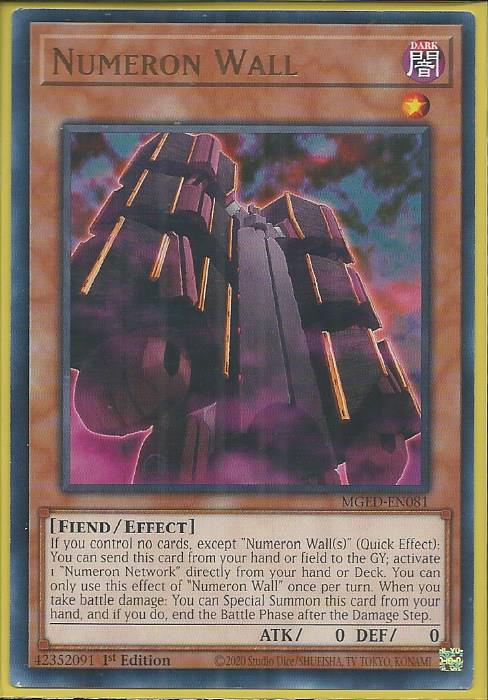 Yugioh - Numeron Wall *Rare* MGED-EN081 (NM)