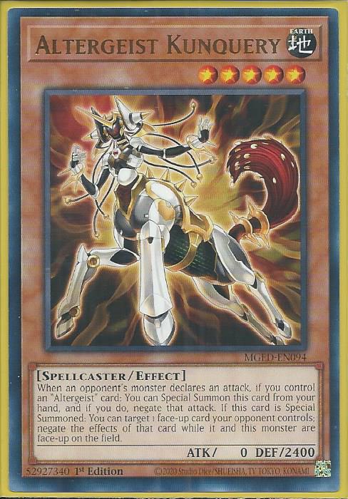 Yugioh - Altergeist Kunquery *Rare* MGED-EN094 (NM)