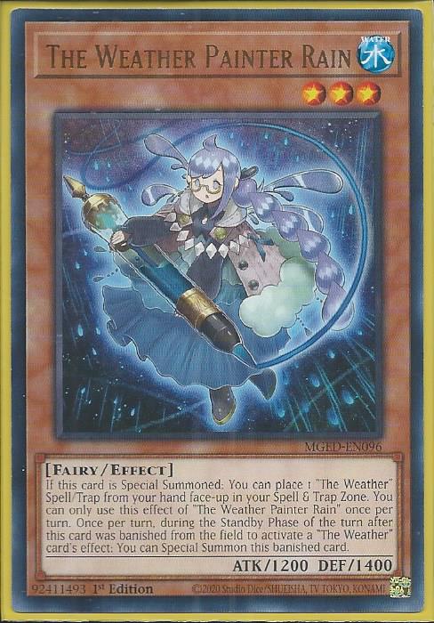 Yugioh - The Weather Painter Rain *Rare* MGED-EN096 (NM)