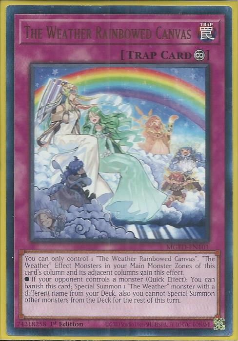 Yugioh - The Weather Rainbowed Canvas *Rare* MGED-EN101 (NM)