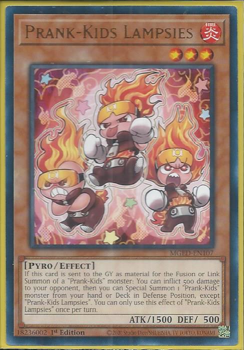 Yugioh - Prank-Kids Lampsies *Rare* MGED-EN107 (NM)