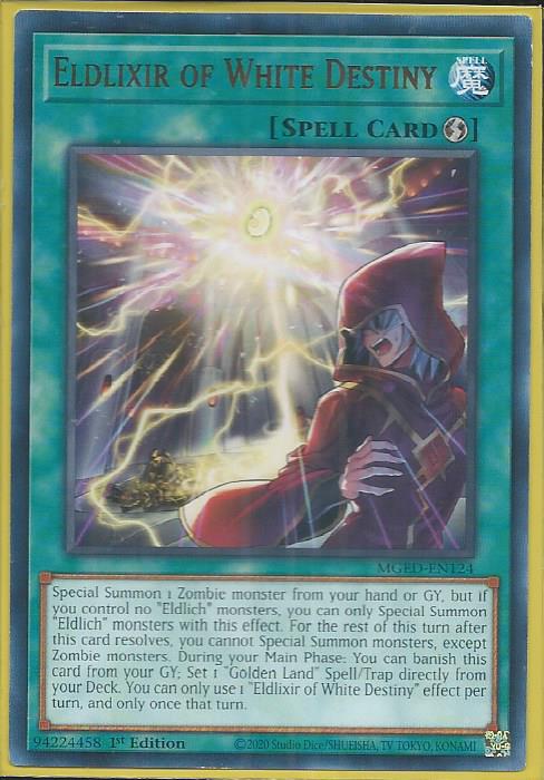 Yugioh - Eldlixir of White Destiny *Rare* MGED-EN124 (NM)