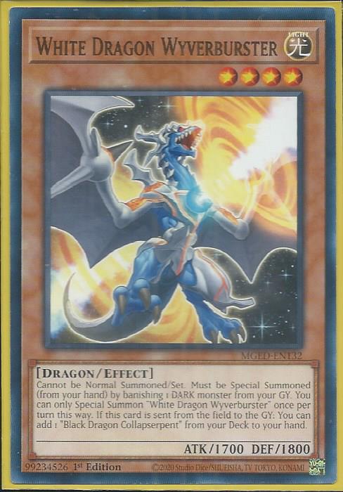 Yugioh - White Dragon Wyverburster *Rare* MGED-EN132 (NM)