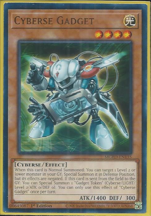 Yugioh - Cyberse Gadget *Rare* MGED-EN135 (NM)