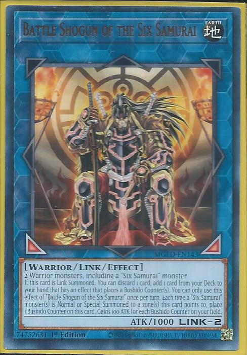 Yugioh - Battle Shogun of the Six Samurai *Rare* MGED-EN143 (NM)