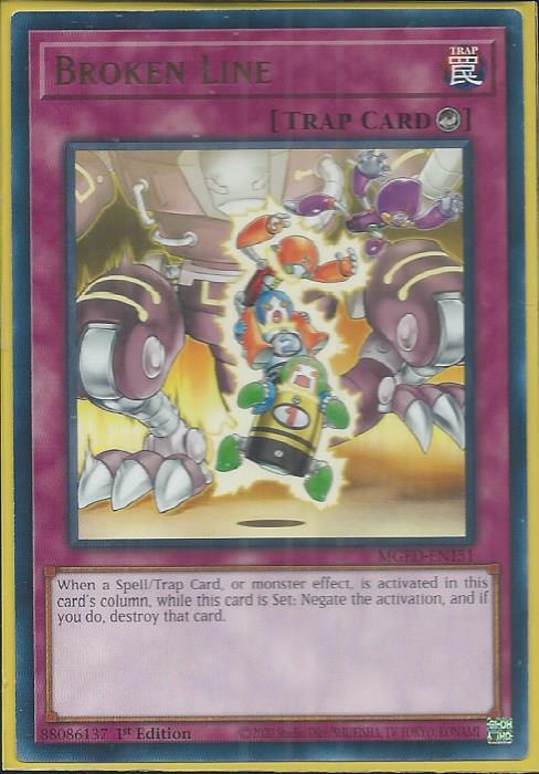 Yugioh - Broken Line *Rare* MGED-EN151 (NM)