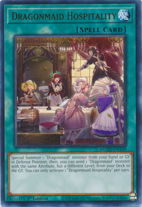 Yugioh - Dragonmaid Hospitality *Rare* MGED-EN149 (NM)