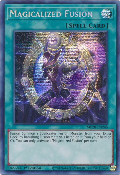 Yugioh - Magicalized Fusion *Prismatic Secret Rare* MP20-EN245 (NM)