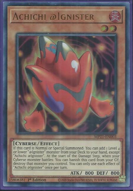 Yugioh - Achichi @Ignister *Ultra Rare* MP21-EN003 (NM/M)