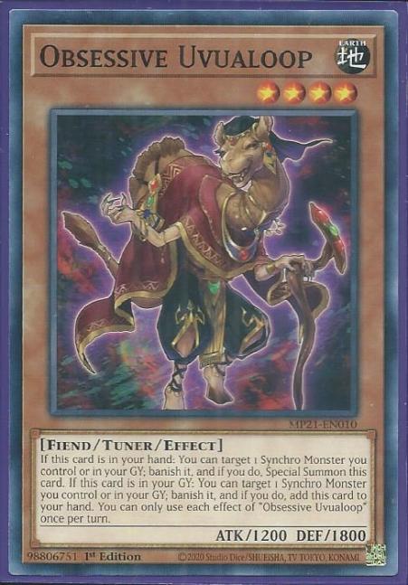 Yugioh - Obsessive Uvualoop *Common* MP21-EN010 (NM/M)