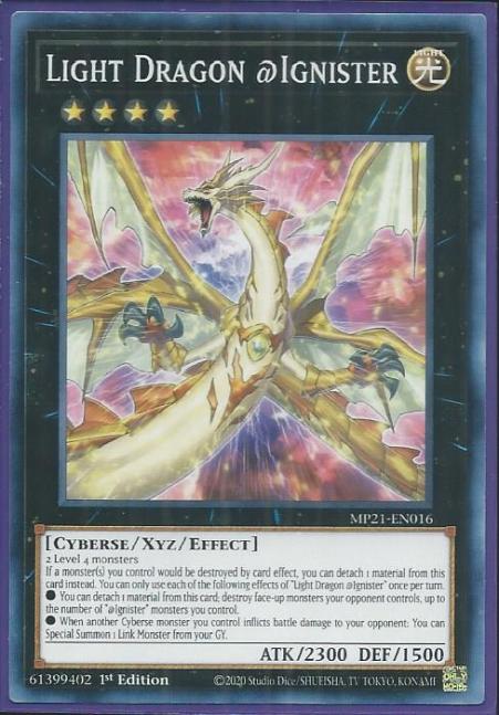 Yugioh - Light Dragon @Ignister *Common* MP21-EN016 (NM/M)