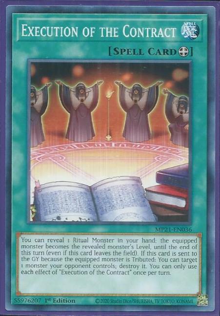 Yugioh - Execution of the Contract *Common* MP21-EN036 (NM/M)