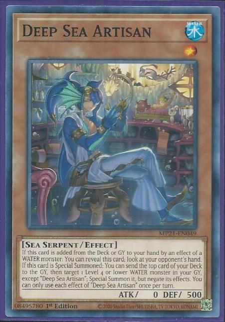 Yugioh - Deep Sea Artisan *Common* MP21-EN049 (NM/M)