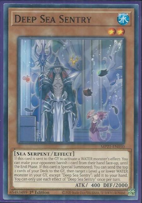 Yugioh - Deep Sea Sentry *Common* MP21-EN050 (NM/M)