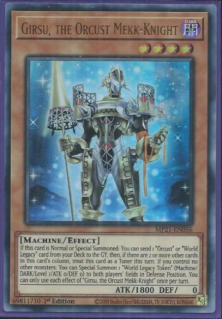 Yugioh - Girsu, the Orcust Mekk-Knight *Ultra Rare* MP21-EN056 (NM/M)