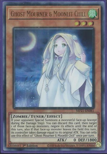 Yugioh - Ghost Mourner & Moonlit Chill *Ultra Rare* MP21-EN061 (NM/M)