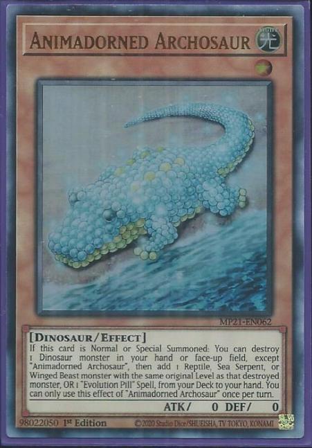 Yugioh - Animadorned Archosaur *Ultra Rare* MP21-EN062 (NM/M)