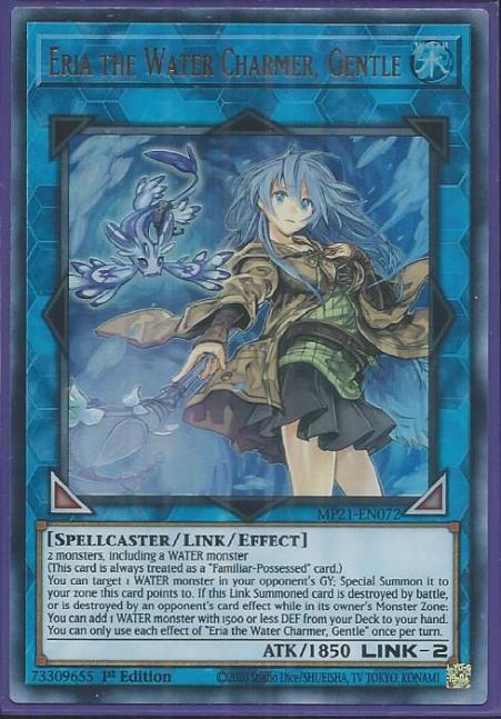 Yugioh - Eria The Water Charmer, Gentle *Ultra Rare* MP21-EN072 (NM/M)