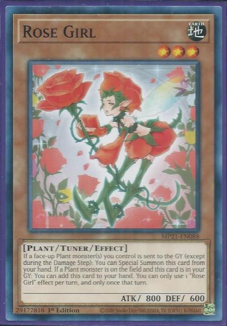 Yugioh - Rose Girl *Common* MP21-EN088 (NM/M)