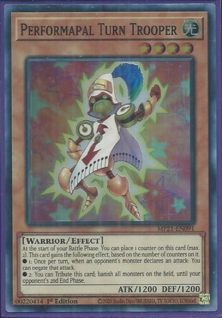 Yugioh - Performapal Turn Trooper *Super Rare* MP21-EN091 (NM/M)