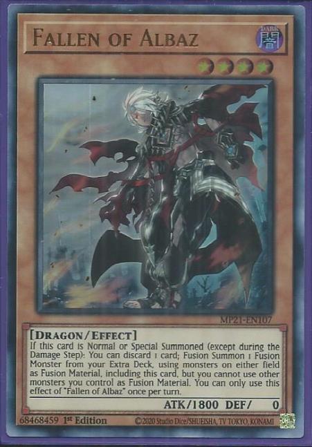 Yugioh - Fallen of Albaz *Ultra Rare* MP21-EN107 (NM/M)