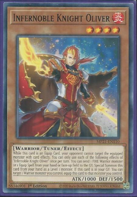 Yugioh - Infernoble Knight Oliver *Common* MP21-EN110 (NM)