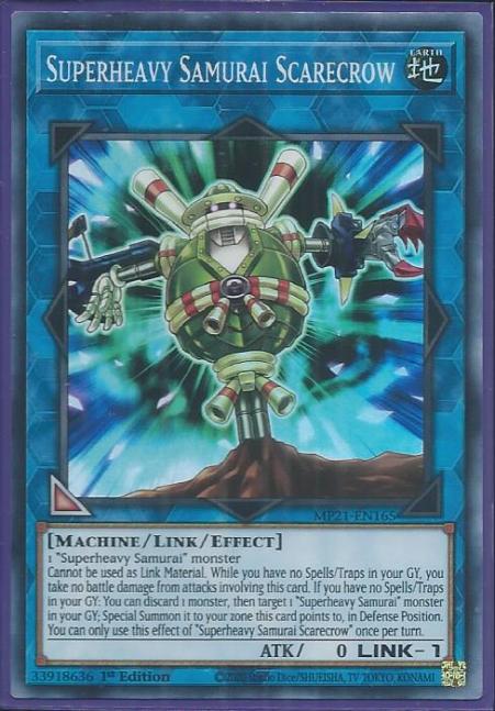 Yugioh - Superheavy Samurai Scarecrow *Super Rare* MP21-EN165 (NM/M)