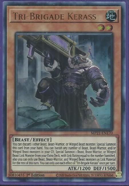 Yugioh - Tri-Brigade Kerass *Ultra Rare* MP21-EN170 (NM/M)