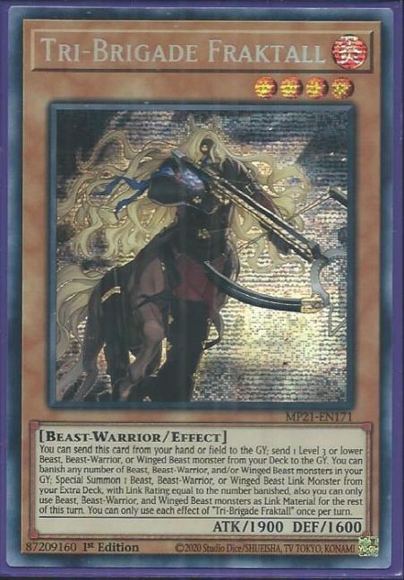 Yugioh - Tri-Brigade Fraktall *Prismatic Secret Rare* MP21-EN171 (NM/M)