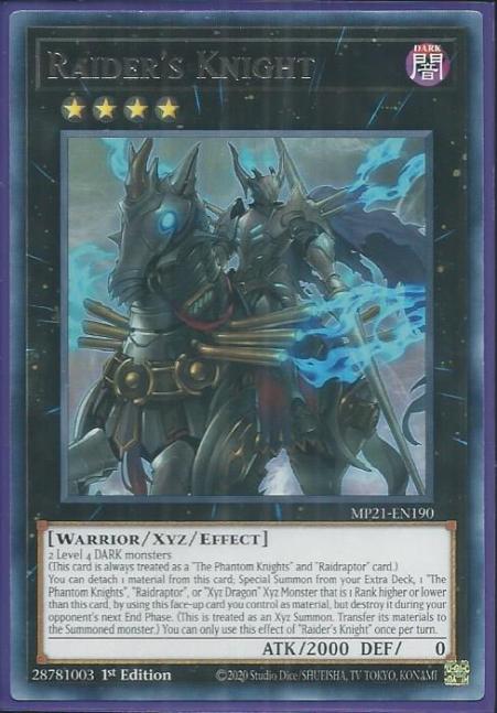 Yugioh - Raider's Knight *Rare* MP21-EN190 (NM/M)