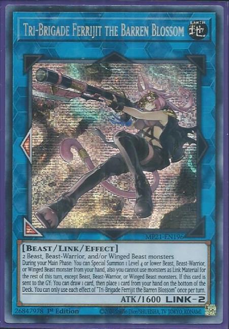 Yugioh - Tri-Brigade Ferrijit the Barren Blossom *PScr* MP21-EN196 (NM/M)