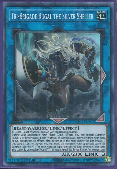 Yugioh - Tri-Brigade Rugal the Silver Sheller *Super Rare* MP21-EN197 (NM/M)