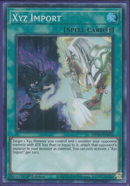 Yugioh - Xyz Import *Super Rare* MP21-EN208 (NM/M)