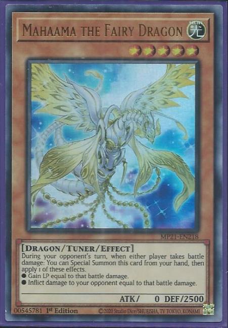 Yugioh - Mahaama The Fairy Dragon *Ultra Rare* MP21-EN218 (NM/M)