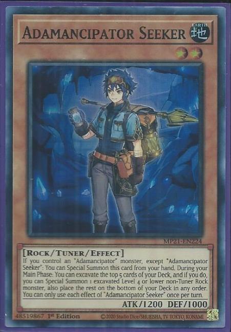 Yugioh - Adamancipator Seeker *Super Rare* MP21-EN224 (NM/M)