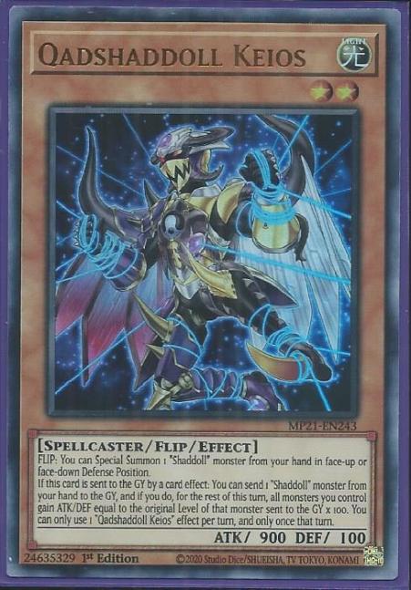 Yugioh - Qadshaddoll Keios *Ultra Rare* MP21-EN243 (NM/M)