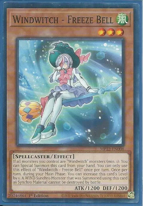 Yugioh - Windwitch – Freeze Bell *Common* MP22-EN008 (NM/M)