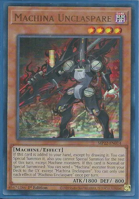 Yugioh - Machina Unclaspare *Ultra Rare* MP22-EN014 (NM/M)