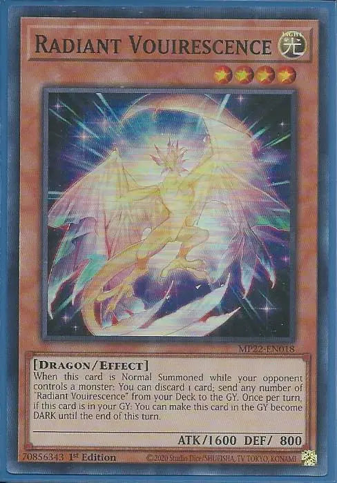 Yugioh - Radiant Vouirescence *Super Rare* MP22-EN018 (NM/M)