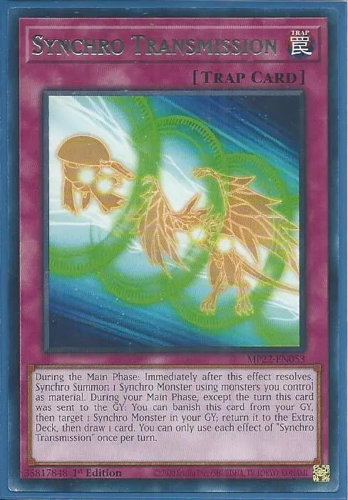 Yugioh - Synchro Transmission *Rare* MP22-EN053 (NM/M)