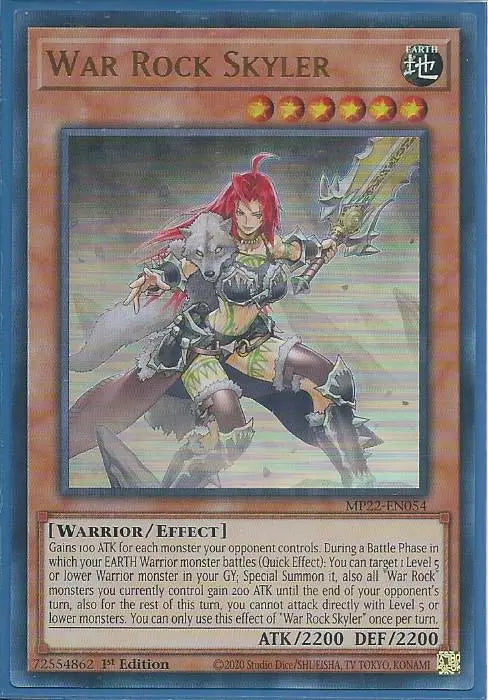 Yugioh - War Rock Skyler *Ultra Rare* MP22-EN054 (NM/M)