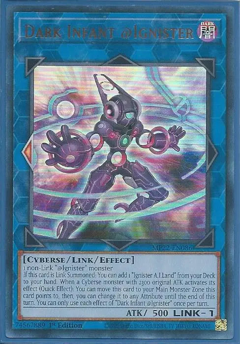 Yugioh - Dark Infant Ignister *Ultra Rare* MP22-EN086 (NM/M)